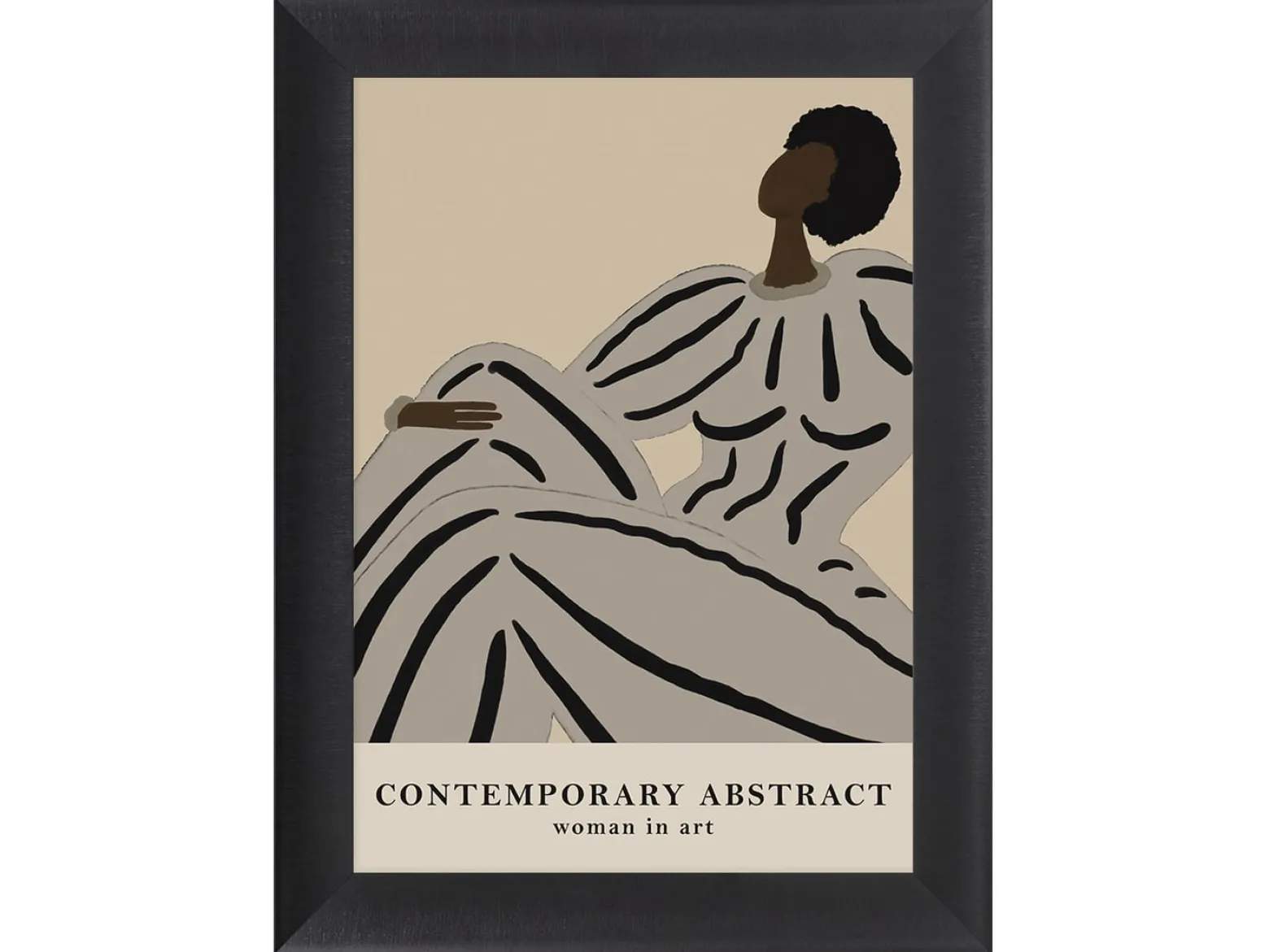 Obraz w ramie Contemporary Abstract Woman 62x82 cm