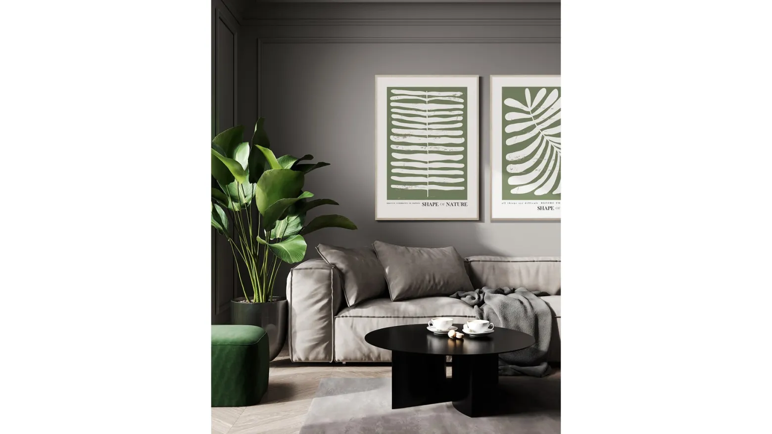 Obraz w ramie Shape Of Nature No.1 53x73 cm