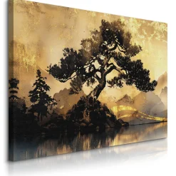Obraz Abstrakcyjne Drzewo Vintage 30x20cm