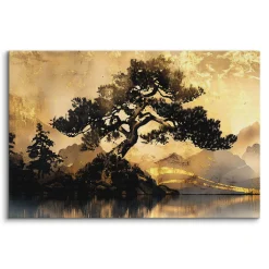 Obraz Abstrakcyjne Drzewo Vintage 30x20cm