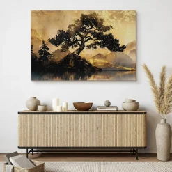 Obraz Abstrakcyjne Drzewo Vintage 30x20cm