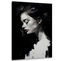 Obraz Canvas Czarno-Biały Portret Kobiety 20x30cm