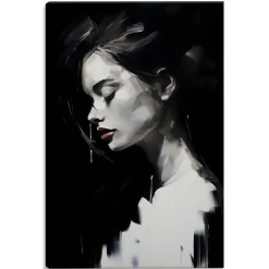 Obraz Canvas Czarno-Biały Portret Kobiety 20x30cm