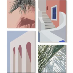 Obraz canvas 4 częściowy Architektura miejska |40x40, 40x60| Wallfluent