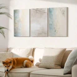 Obraz canvas 3 częściowy Delikatne akwarele | 3x40x60 | Wallfluent