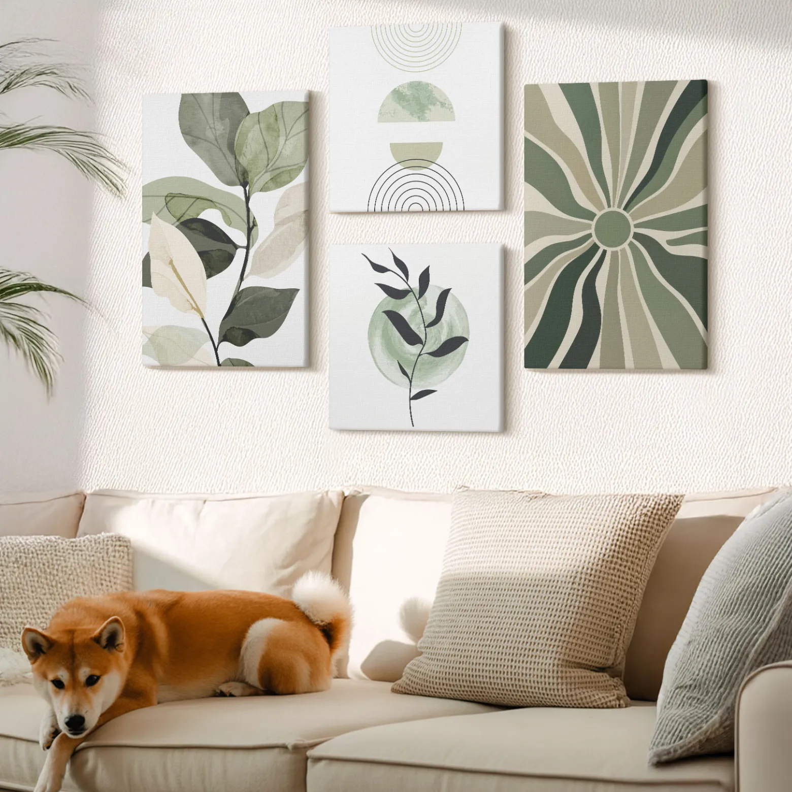Obraz canvas 4 częściowy Motywy geometryczne |40x40, 40x60| Wallfluent