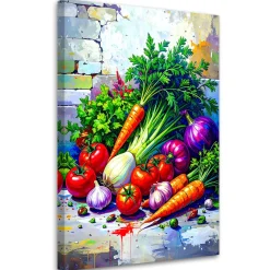 Obraz do kuchni jadalni, Warzywa Martwa Natura 20x30
