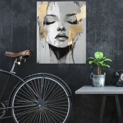 Obraz Do Sypialni Salonu Kobieta Twarz Glamour Na Płótnie Ścianę 60X40