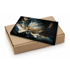 Obraz Na Płótnie Akwarelowy Abstrakcyjny Kwiat 30x20cm