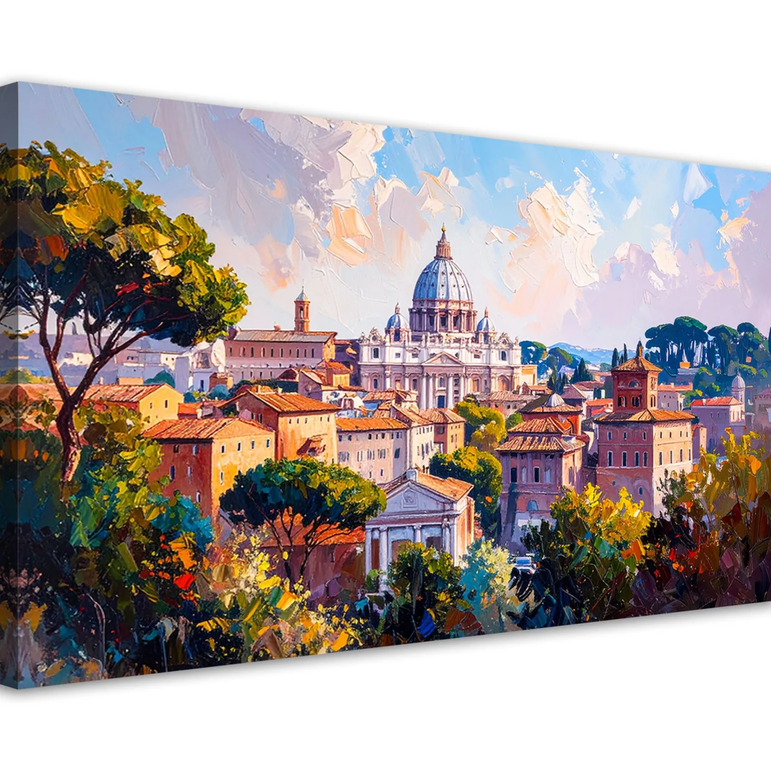 Obraz na płótnie do salonu sypialni, biura Panorama Rzymu 80x40