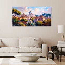 Obraz na płótnie do salonu sypialni, biura Panorama Rzymu 80x40