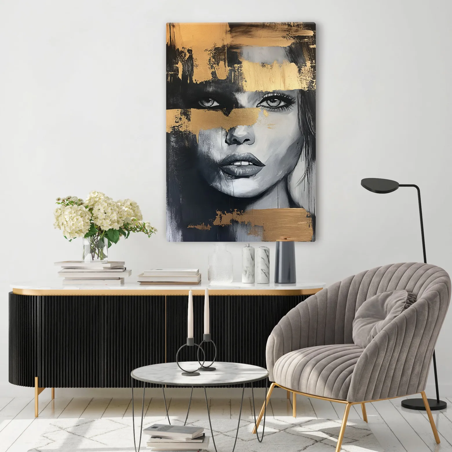 Obraz Na Płótnie Tajemniczy Portret Kobiety Glamour 20x30cm