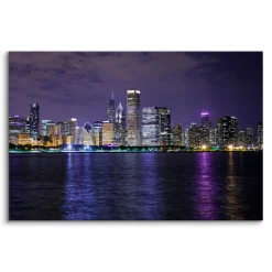 Obraz Nocna Panorama Chicago 30x20cm