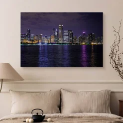 Obraz Nocna Panorama Chicago 30x20cm