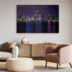 Obraz Nocna Panorama Chicago 30x20cm
