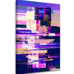 Obraz nowoczesny do salonu kuchni biura, Fioletowa abstrakcja 20x30