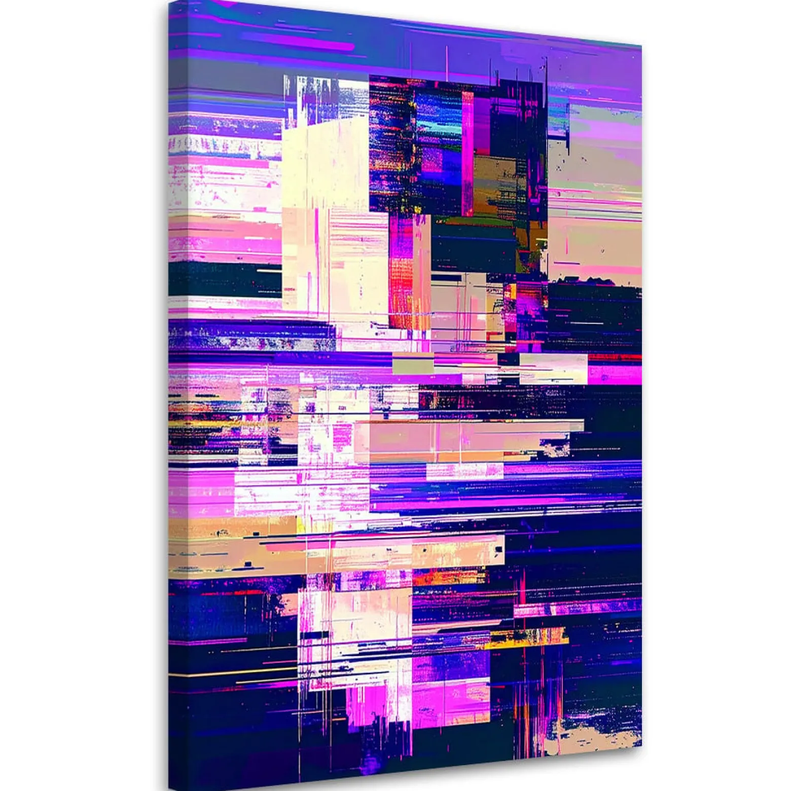 Obraz nowoczesny do salonu kuchni biura, Fioletowa abstrakcja 20x30