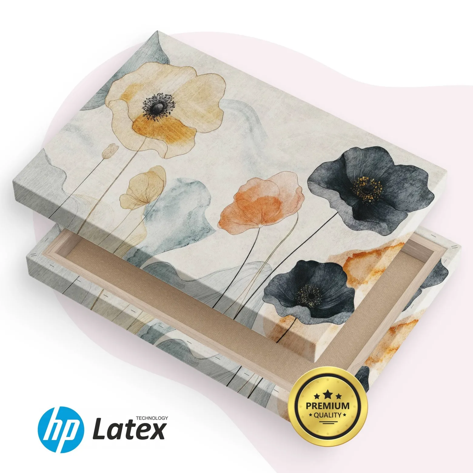 Obraz Pastelowe Maki W Stylu Boho 30x20cm