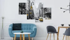 Obraz Wieloczęściowy MIASTO Ulica NYC 3D 80x50cm