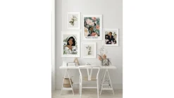 Obraz w ramie Delicate Watercolor Leaf No.1 53x73 cm