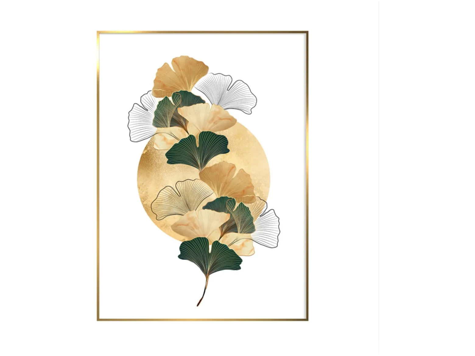 Obraz w ramie Gilded Ginko 50x70 cm