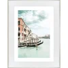 Obraz w ramie Venice View Of The Gondola 64x84 cm