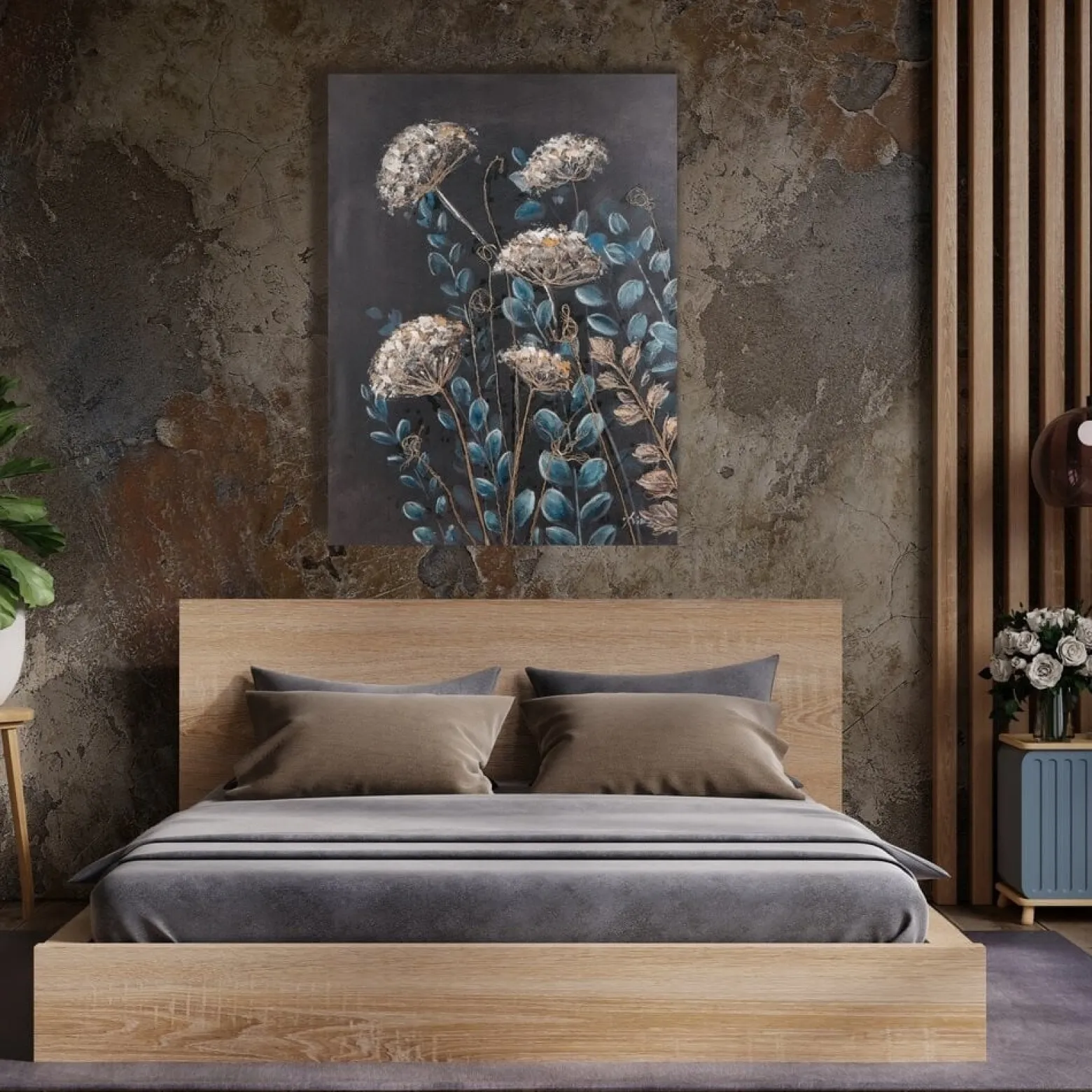 Obraz 60x80 cm Polne Zioła - Loft Styl Dekoracja
