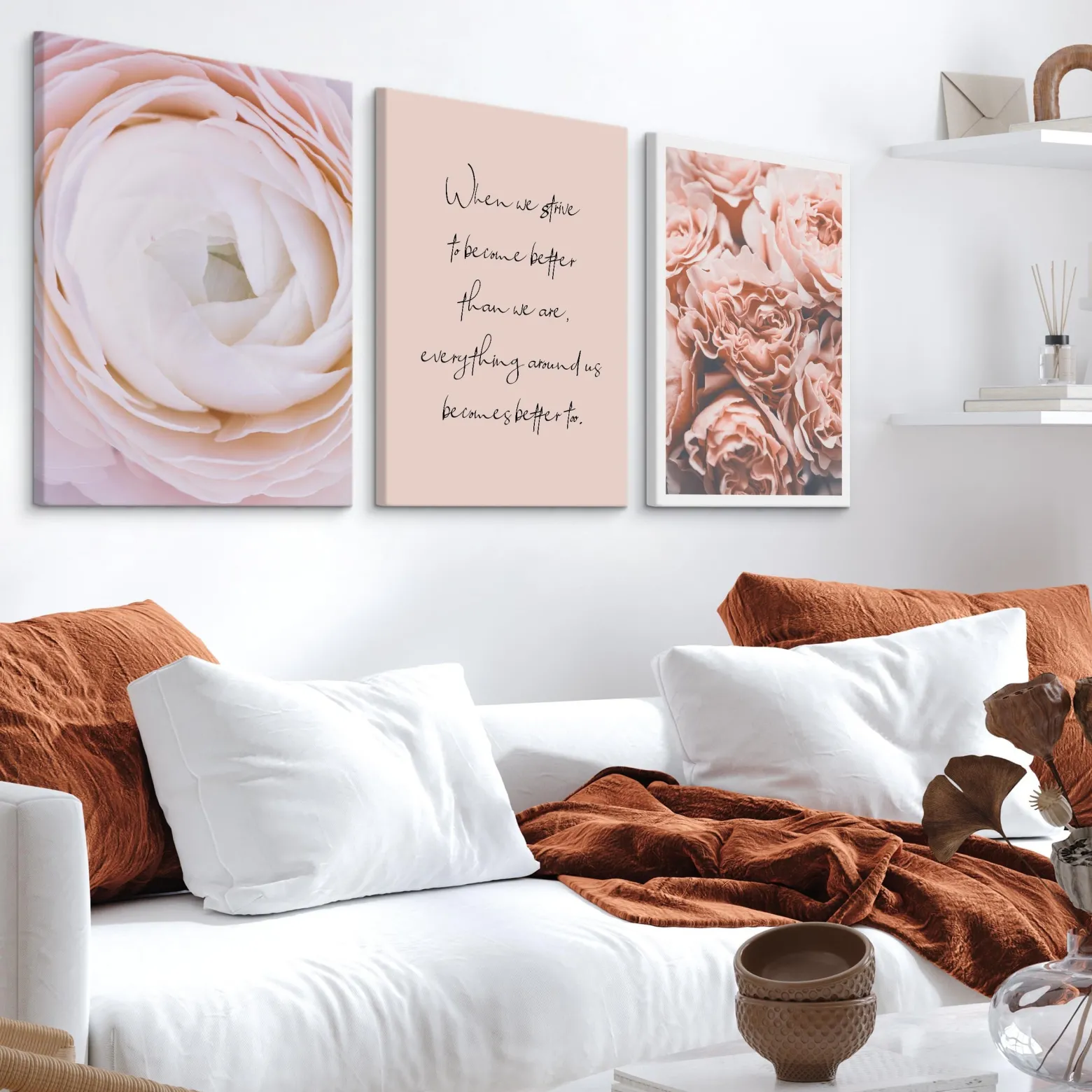 Obrazy Do Salonu Canvas Delikatne Piwonie