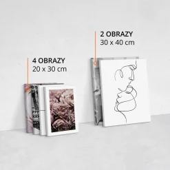 Obrazy Do Sypialni PIWONIE Kobieta Line-art