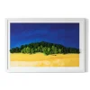 Obraz z mchem - Piękny krajobraz 60x40 cm Biała Rama