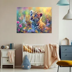 Obraz Zwierzęta Kolorowy Na Płótnie Dla Dzieci 60x40