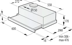 Okap teleskopowy GORENJE TH60E3X