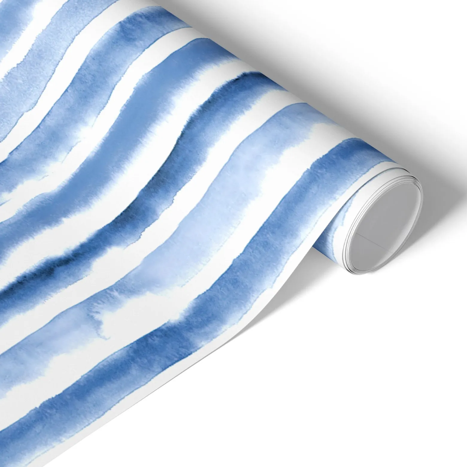 Okleina meblowa Błękitne pasy 50x100 Folia samoprzylepna Laminat