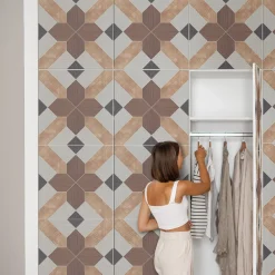 Okleina meblowa Ciepłe kształty 50x100 Folia samoprzylepna Salon