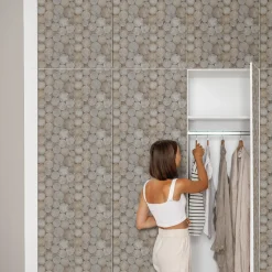 Okleina na meble Ciepła tekstura 50x100 Folia samoprzylepna Dąb