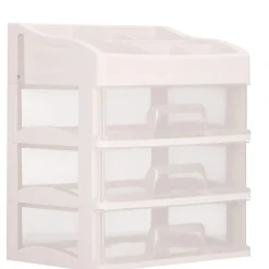 Organizer na kosmetyki 31x26,5x19,5 cm mleczny pojemnik na biżuterię