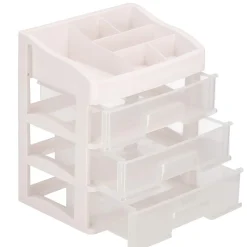 Organizer na kosmetyki 31x26,5x19,5 cm mleczny pojemnik na biżuterię