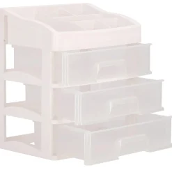 Organizer na kosmetyki 31x26,5x19,5 cm mleczny pojemnik na biżuterię