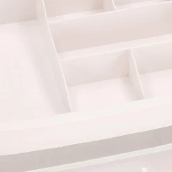 Organizer na kosmetyki 31x26,5x19,5 cm mleczny pojemnik na biżuterię