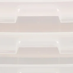 Organizer na kosmetyki 31x26,5x19,5 cm mleczny pojemnik na biżuterię