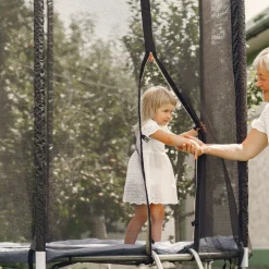 Osłona na sprężyny z siatką zewnętrzną do trampoliny 10FT 305 cm czarna