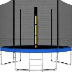 Osłona na sprężyny z siatką zewnętrzną do trampoliny 10FT 305 cm czarna
