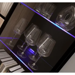 Oświetlenie LED na 5 półek niebieskie