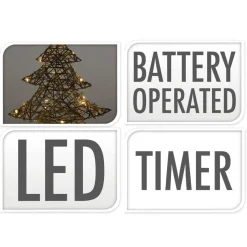 Ozdoba świąteczna Choinka LED, 40 cm