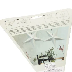 Ozdoba świąteczna na okno, gwiazda z papieru, 45 cm