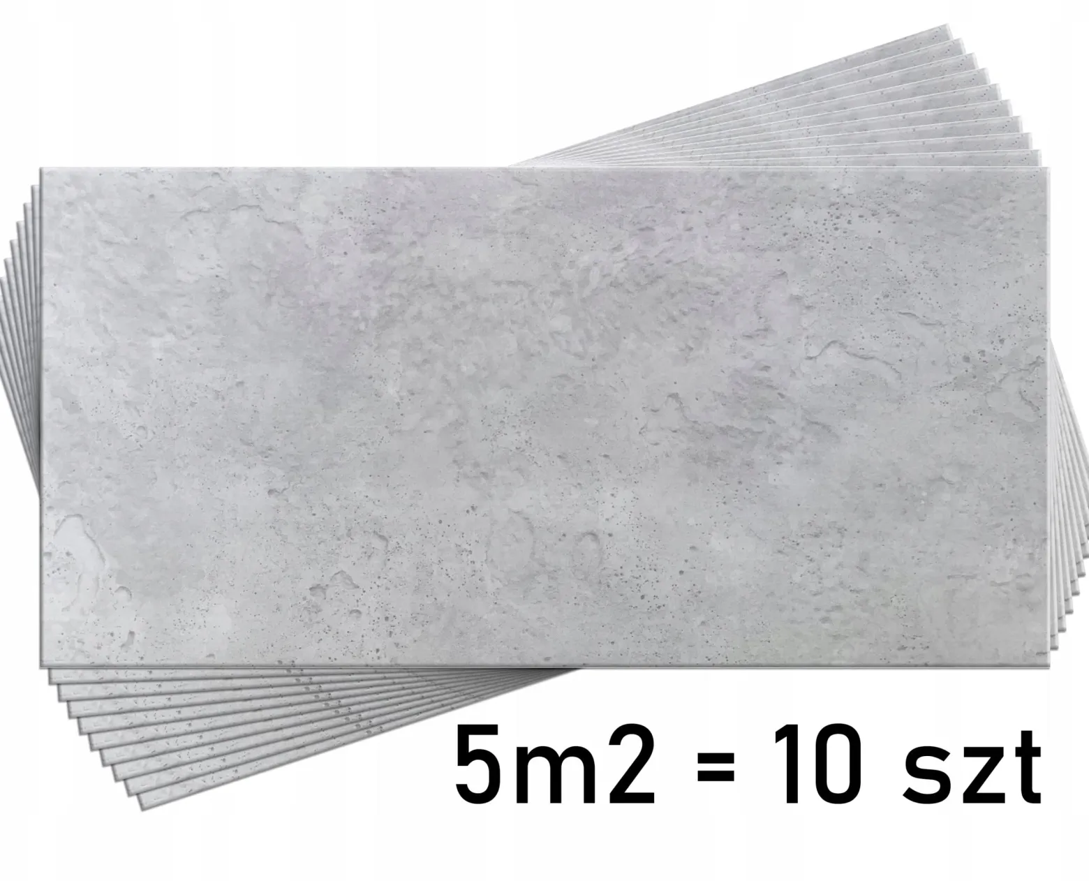 Panele Ścienne Beton Architektoniczny Tynk 100X50Cm 0,5M2 6914Xl - 10 Szt.