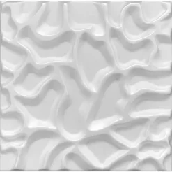 Panele Kasetony Ścienne Sufitowe 3D Demoracyjne 50X50Cm Białe Lake