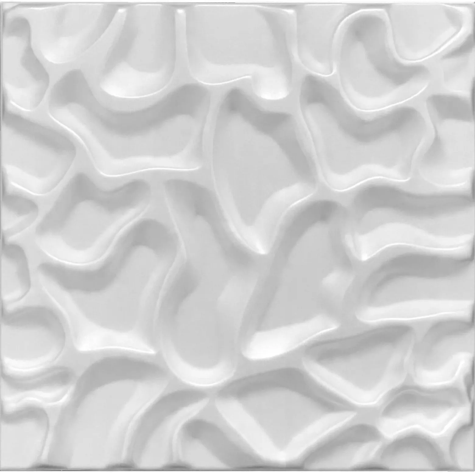 Panele Kasetony Ścienne Sufitowe 3D Demoracyjne 50X50Cm Białe Lake