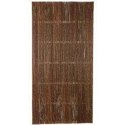 Panel ogrodowy wierzbowy 180x90 cm Brązowy Osłona Tarasowa Dekoracja