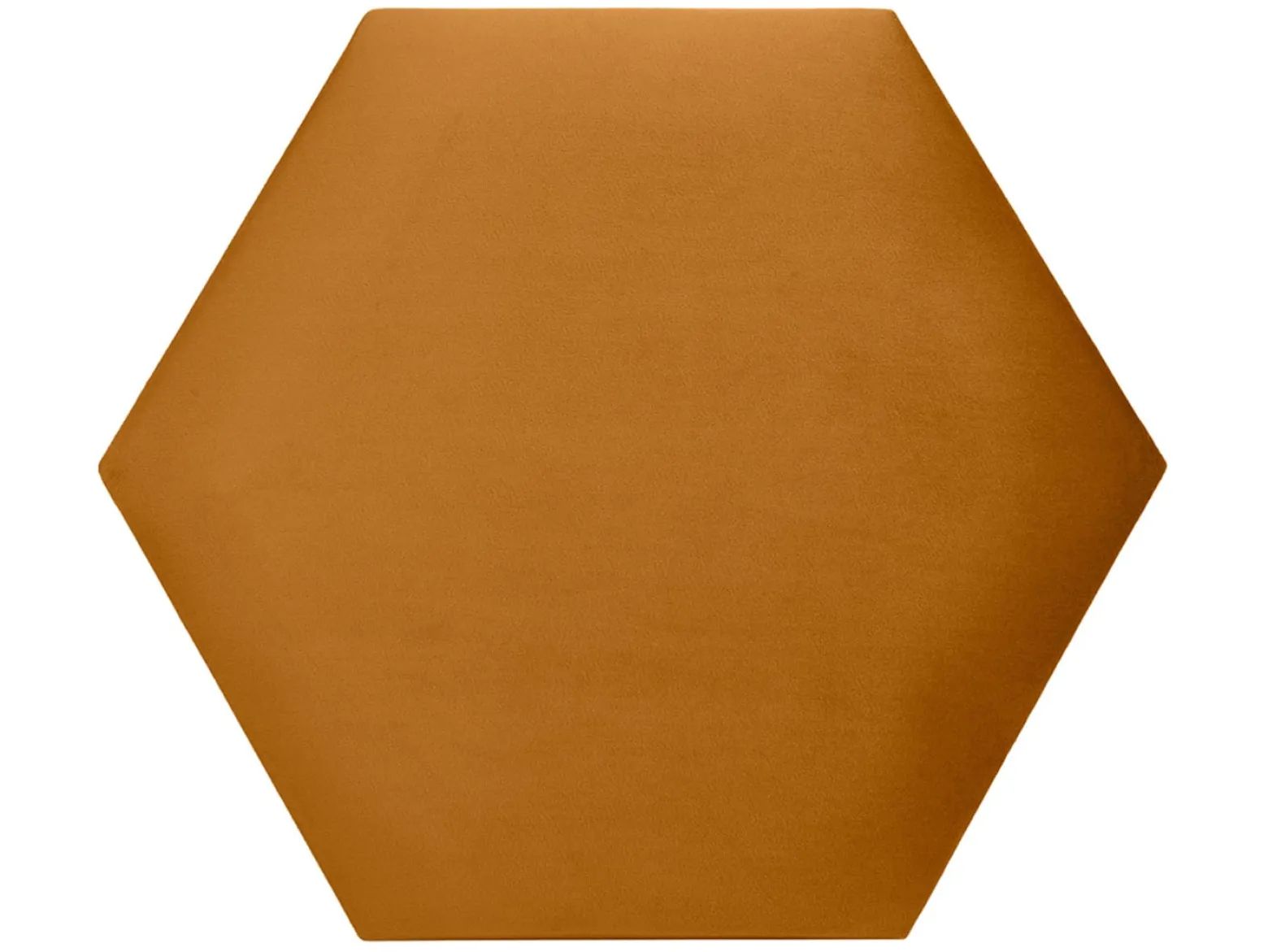 Panel tapicerowany heksagon 40x34,6 cm żółty